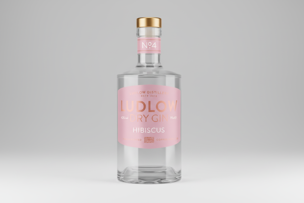 Ludlow Dry Gin No.4 Hibiscus Orange & Pink Peppercorn