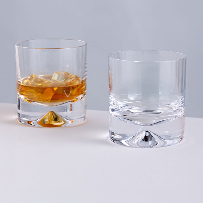 Dartington Crystal, Dimple Double Old Fashioned Tumbler Pair