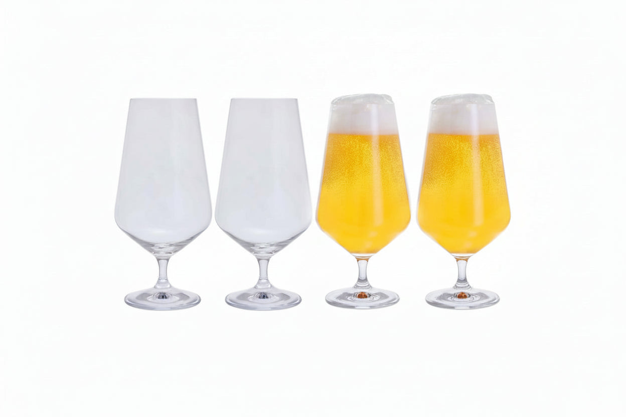 Dartington Crystal Cheers! Beer Glass, Set of 4
