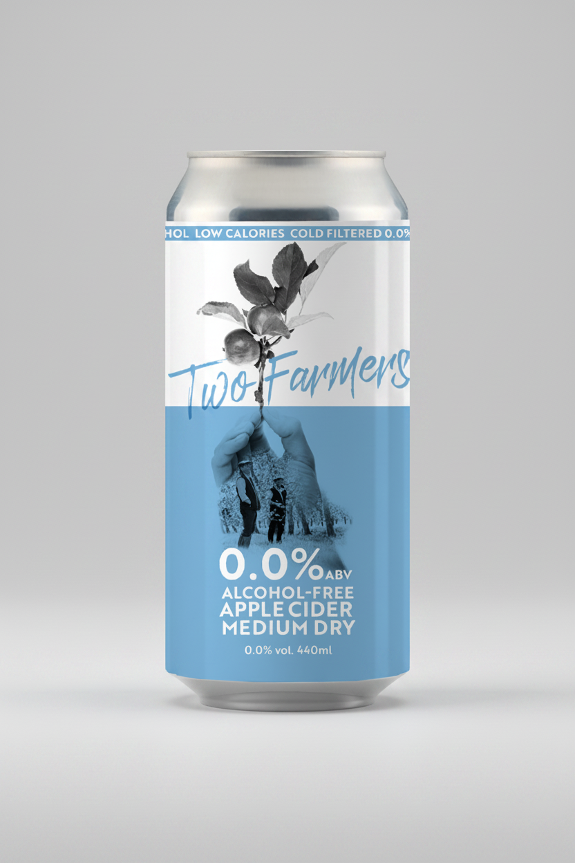 Two Farmers Alcohol-Free Cider – 0.0% abv