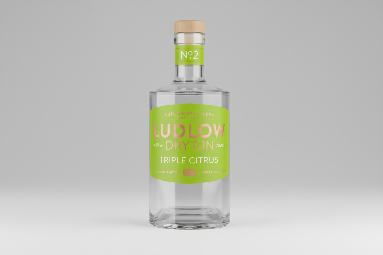Ludlow Dry Gin No.2 Triple Citrus & Pomegranate Gin