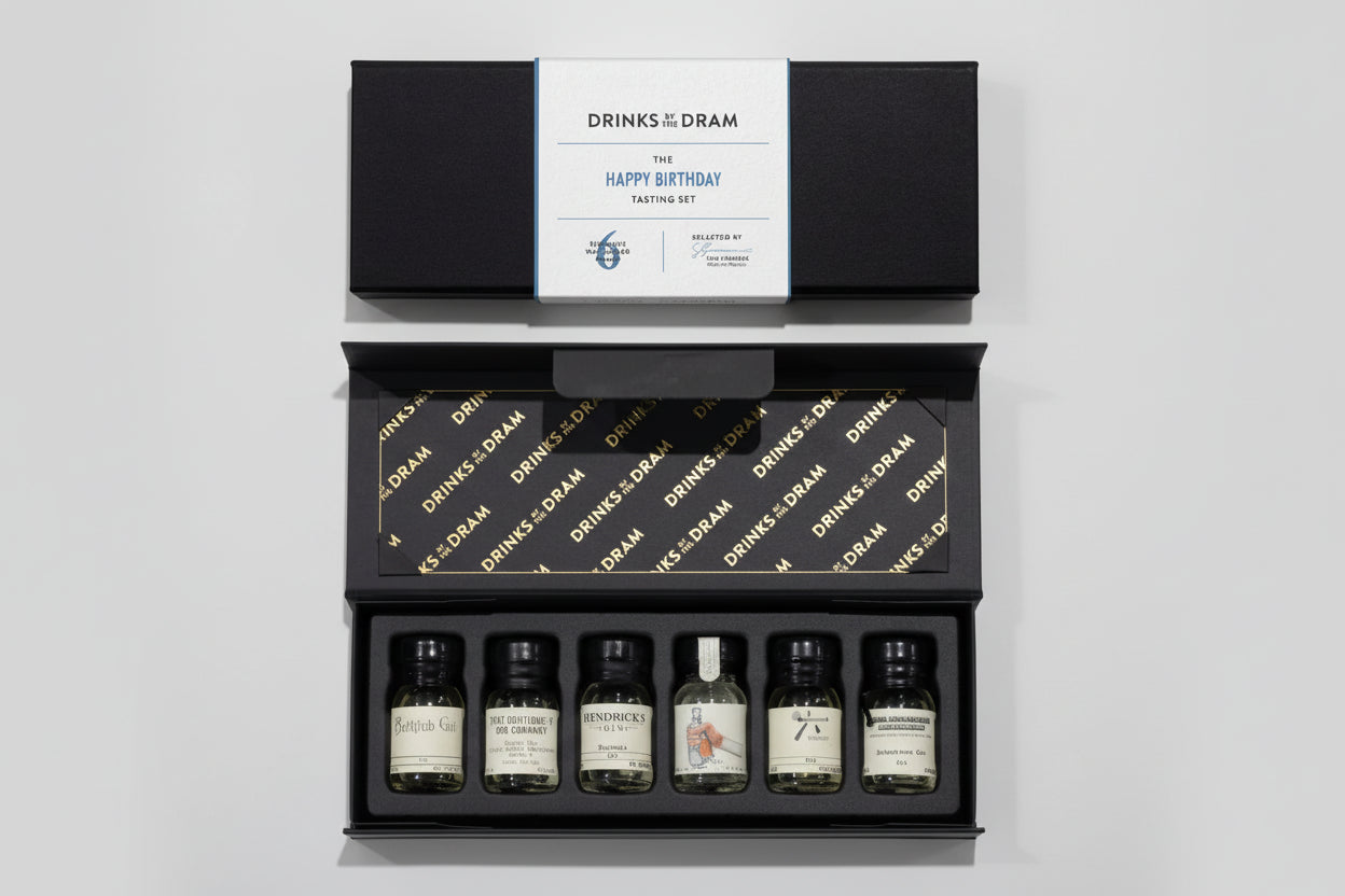 Happy Birthday Gin Tasting Set (Black) 18cl
