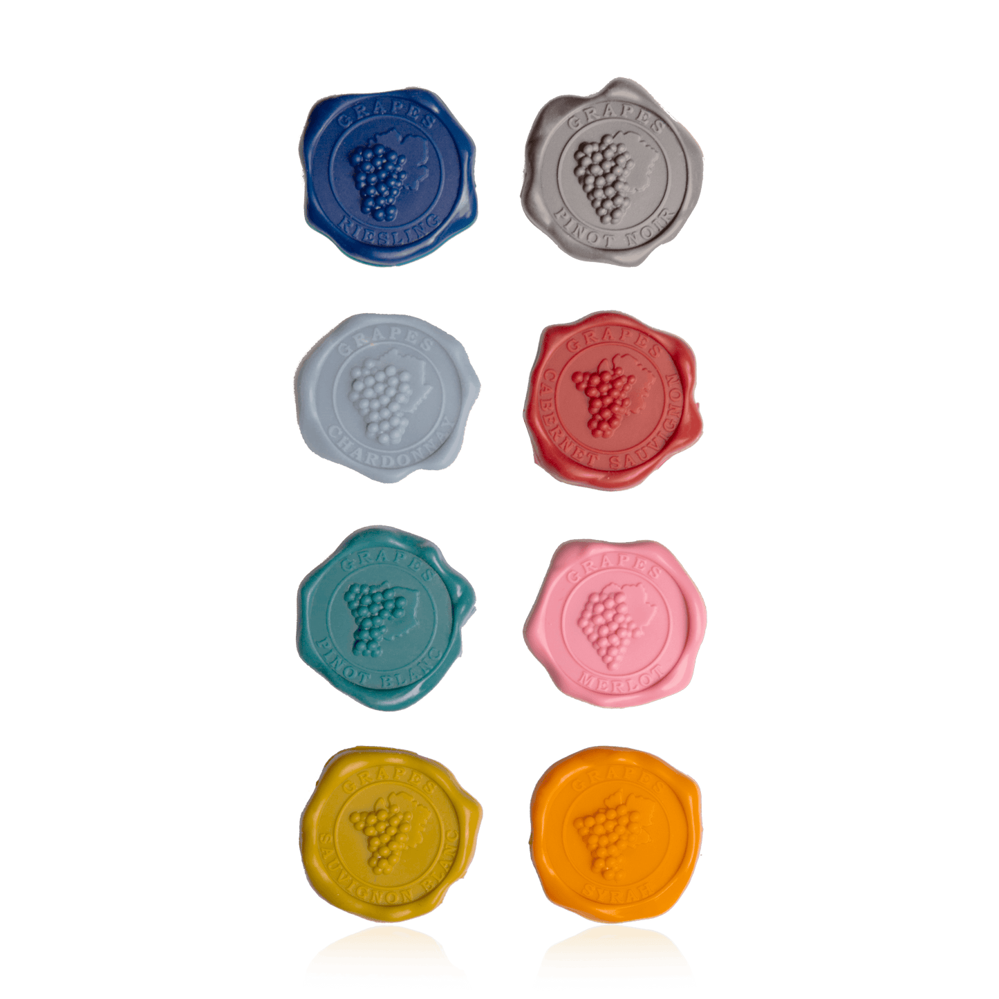 Vacu Vin Glass Markers Classic | Set of 8