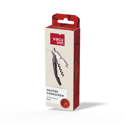 Vacu Vin Push Waiter's Corkscrew - Black