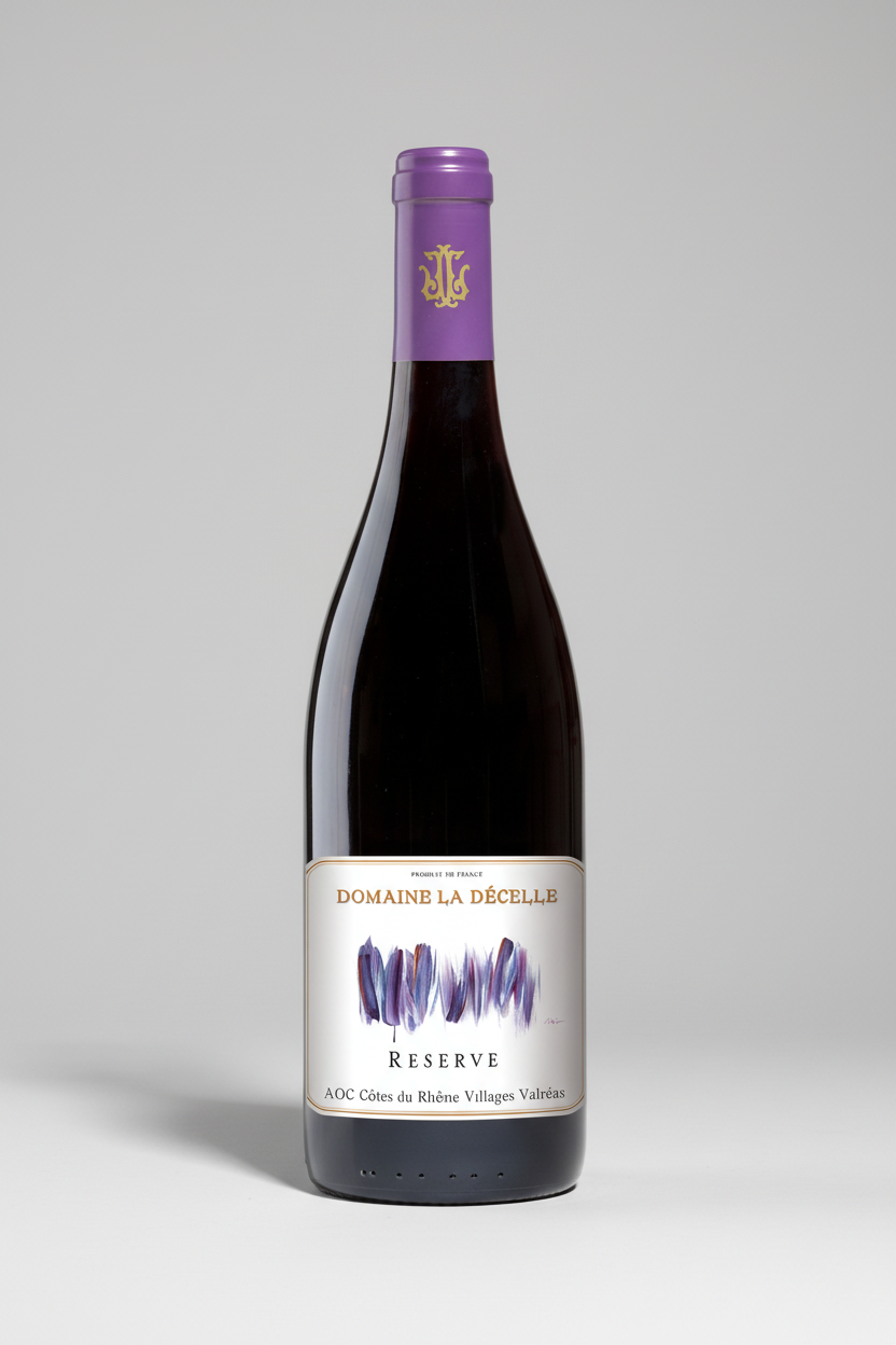 Domaine La Décelle Reserve, AOP Côtes du Rhône Villages Valréas 2020