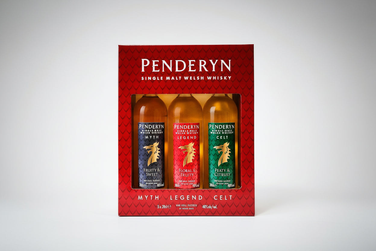 Penderyn Dragon Gift Pack 3 x 20cl
