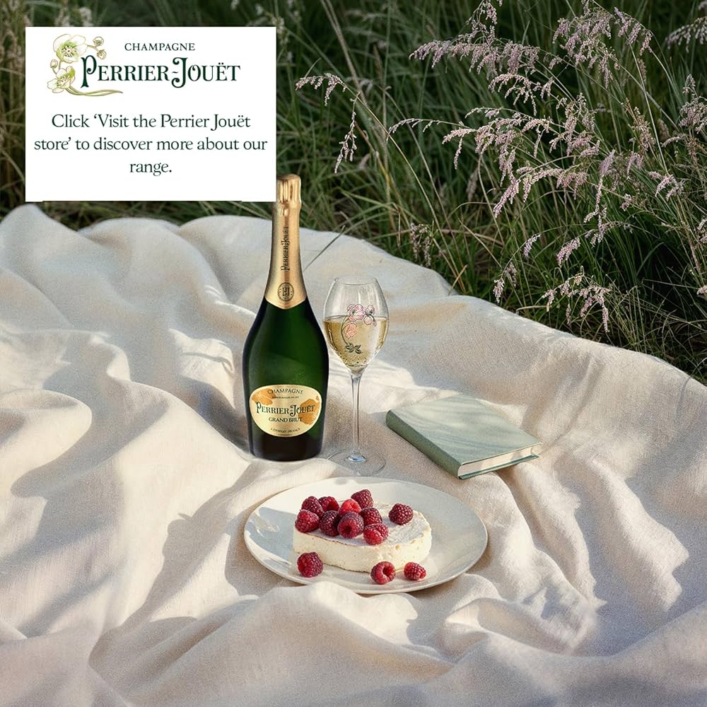 Perrier-Jouët Grand Brut Champagne, 75 cl with 2 flutes