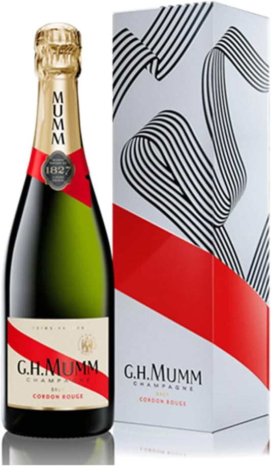 G.H. Mumm Cordon Rouge Non Vintage Champagne with Gift Box, 75 cl