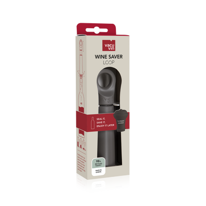 Vacu Vin Loop Wine Saver - Graphite