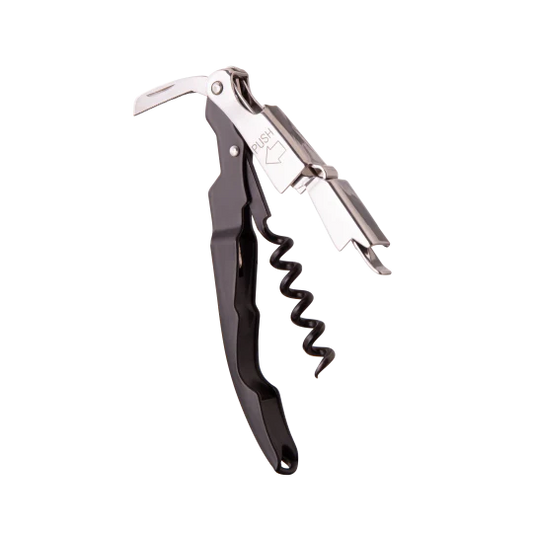 Vacu Vin Push Waiter's Corkscrew - Black