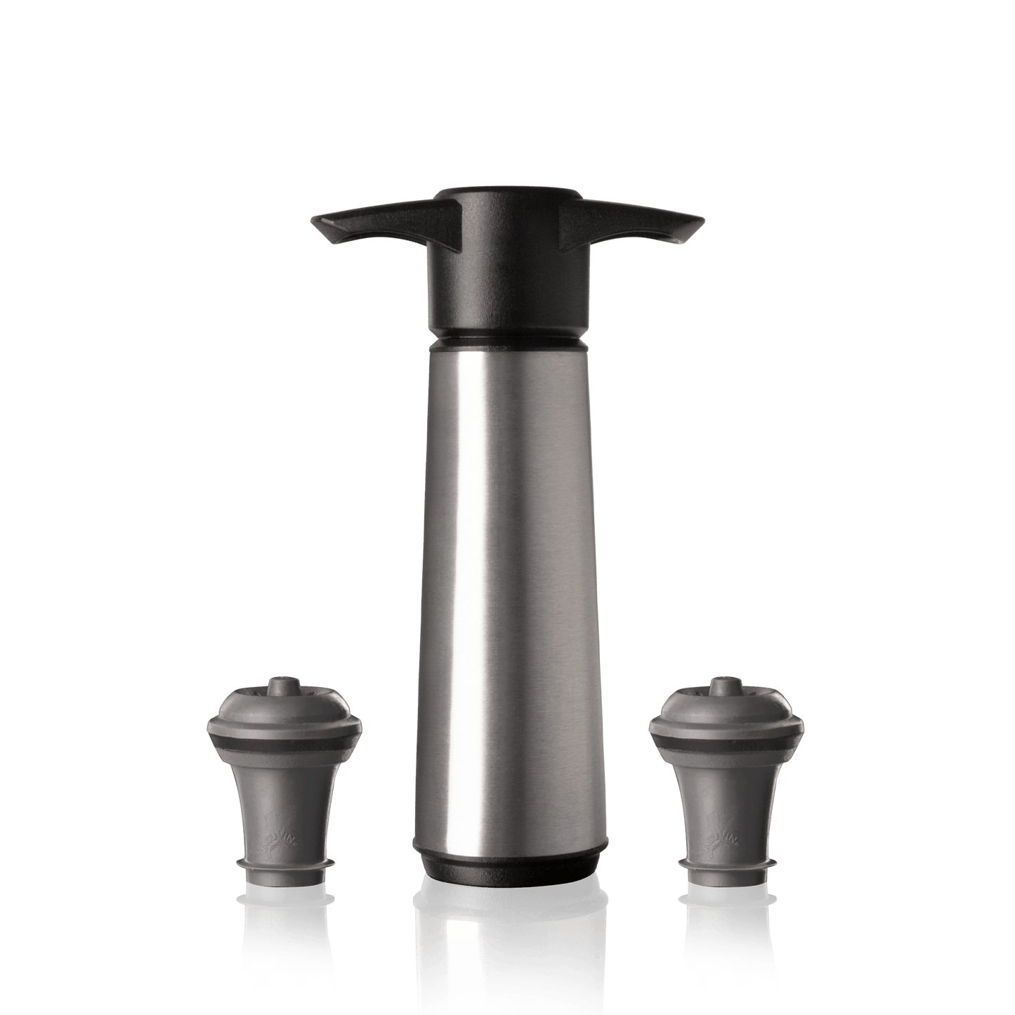 Vacu Vin Wine Saver Stainless Steel (1 Pump, 2 Stoppers)