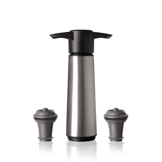 Vacu Vin Wine Saver Stainless Steel (1 Pump, 2 Stoppers)