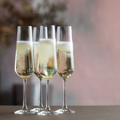 Dartington Crystal,  Cheers! Flute Four Pack