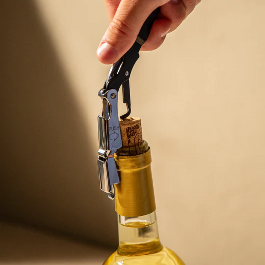 Vacu Vin Push Waiter's Corkscrew - Black