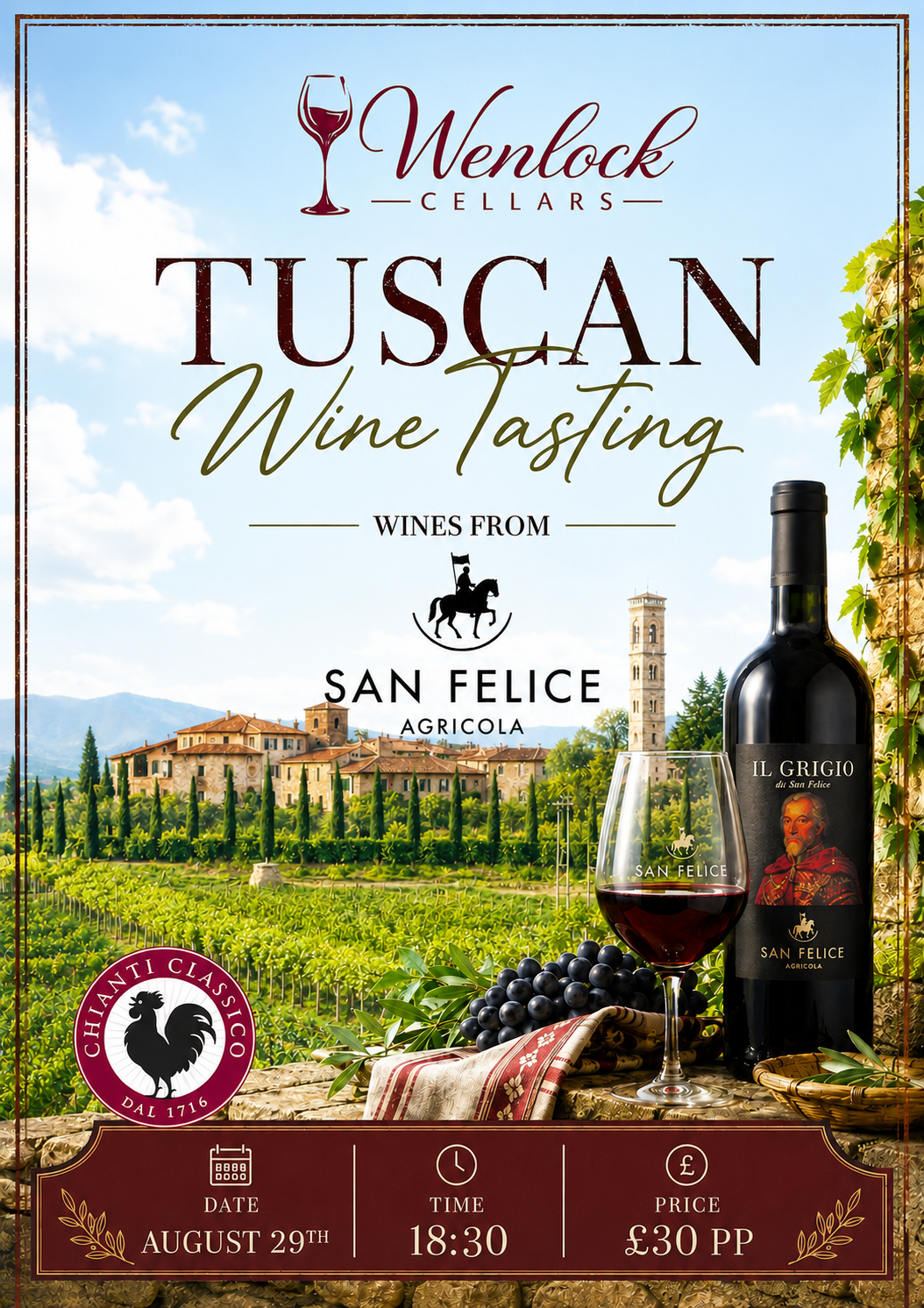 Tuscan Wine Tasting - August 2026