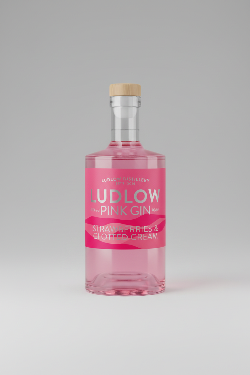 Ludlow Pink Gin – Strawberries and Clotted Cream